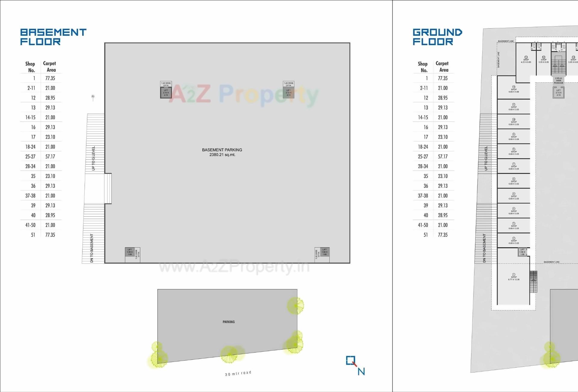 Layout of real estate project S9 Square located at Vadodara, Vadodara, Gujarat