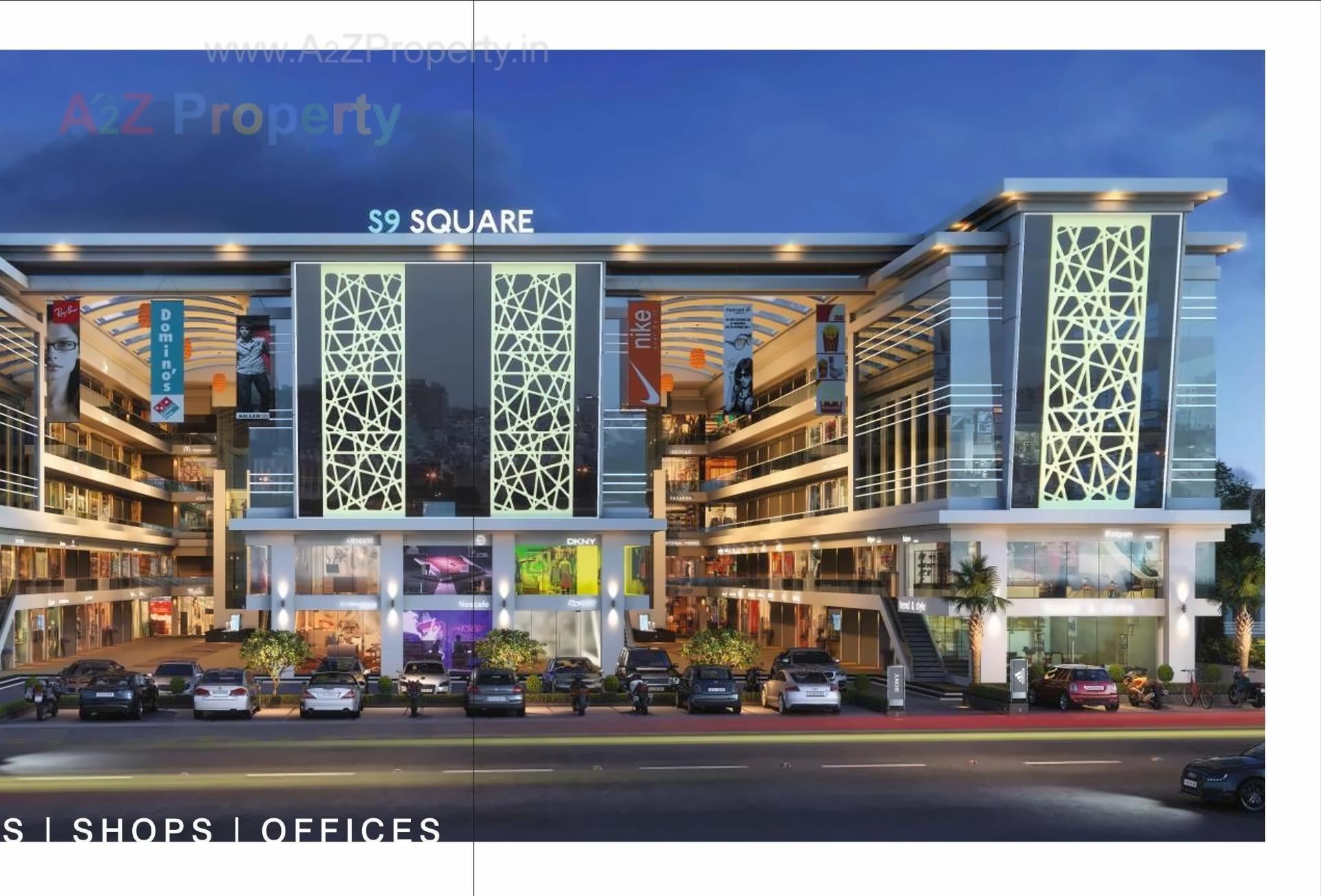 3D Elevation of real estate project S9 Square located at Vadodara, Vadodara, Gujarat