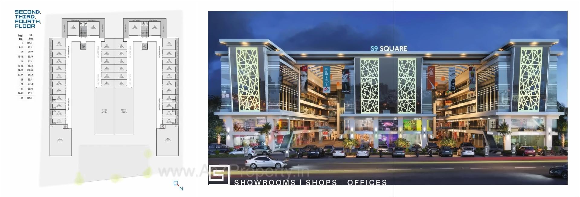  of real estate project S9 Square located at Vadodara, Vadodara, Gujarat