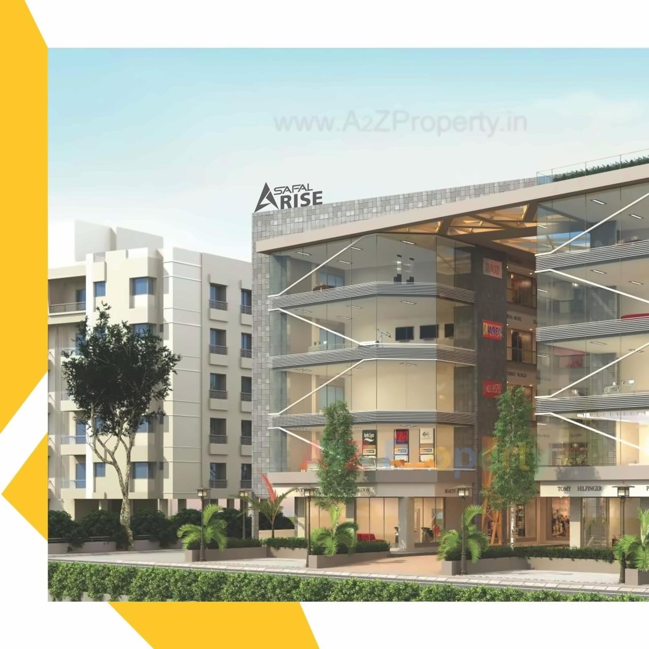 3D Elevation of real estate project Safal Arise located at Manjalpur, Vadodara, Gujarat