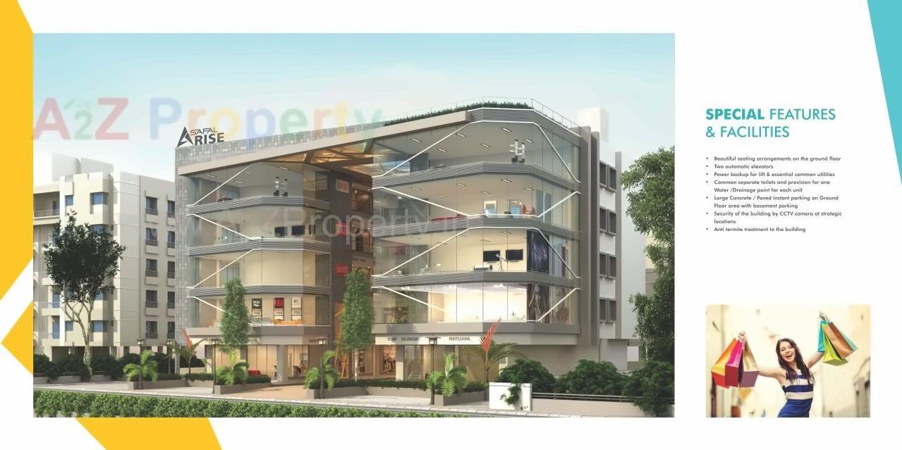 3D Elevation of real estate project Safal Arise located at Manjalpur, Vadodara, Gujarat