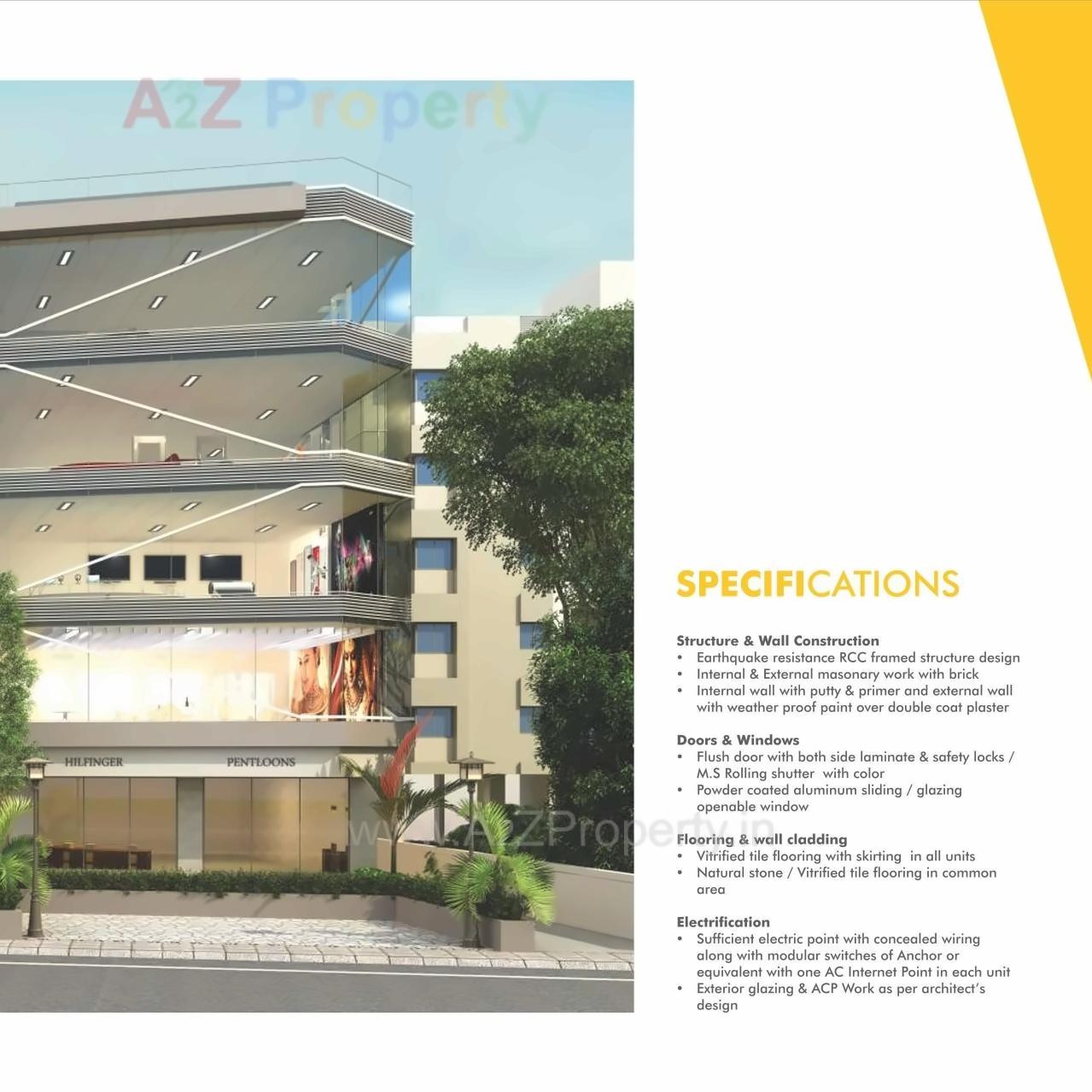 3D Elevation of real estate project Safal Arise located at Manjalpur, Vadodara, Gujarat