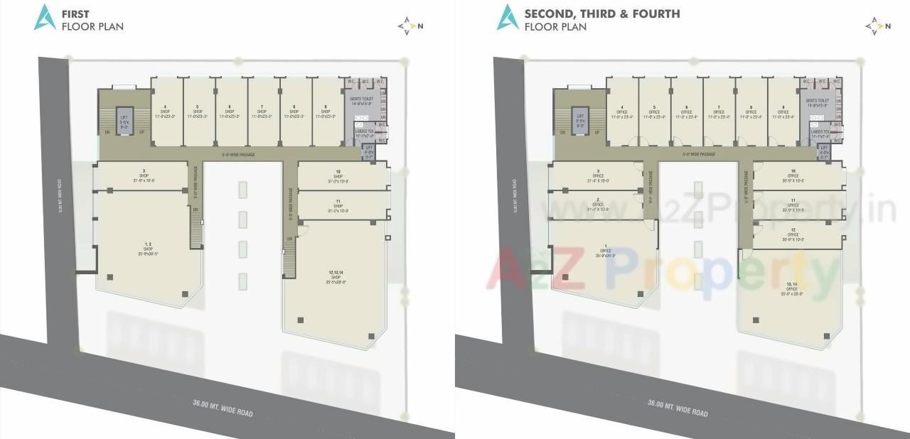 Layout of real estate project Safal Arise located at Manjalpur, Vadodara, Gujarat