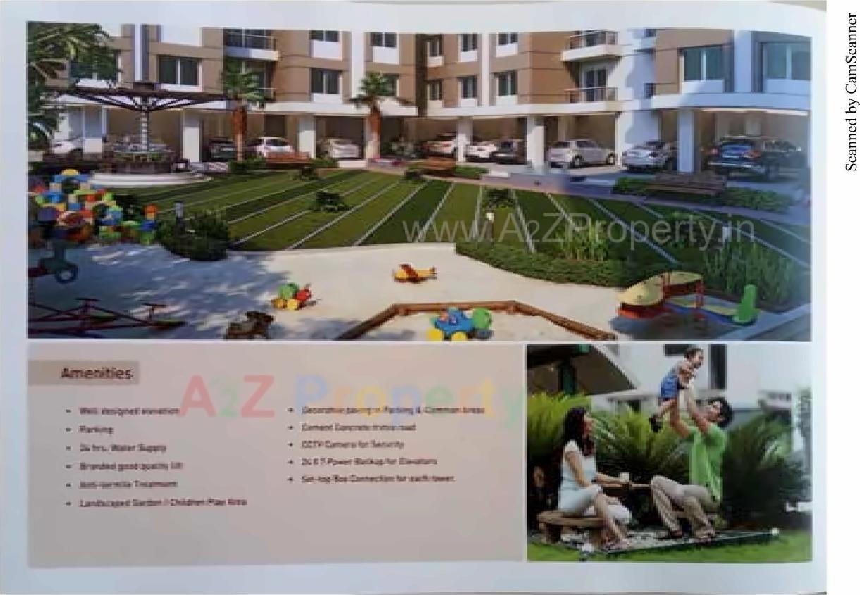 3D Elevation of real estate project Safal Icon located at Vadsar, Vadodara, Gujarat