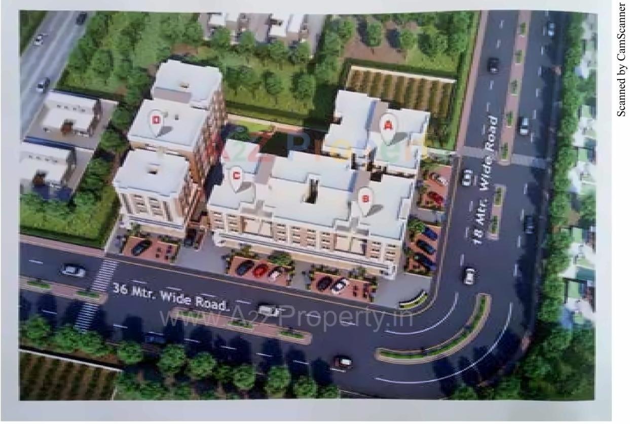 Layout of real estate project Safal Icon located at Vadsar, Vadodara, Gujarat
