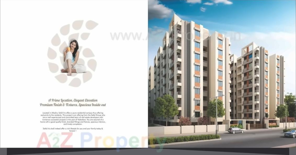 3D Elevation of real estate project Safal Iris located at Atladara, Vadodara, Gujarat