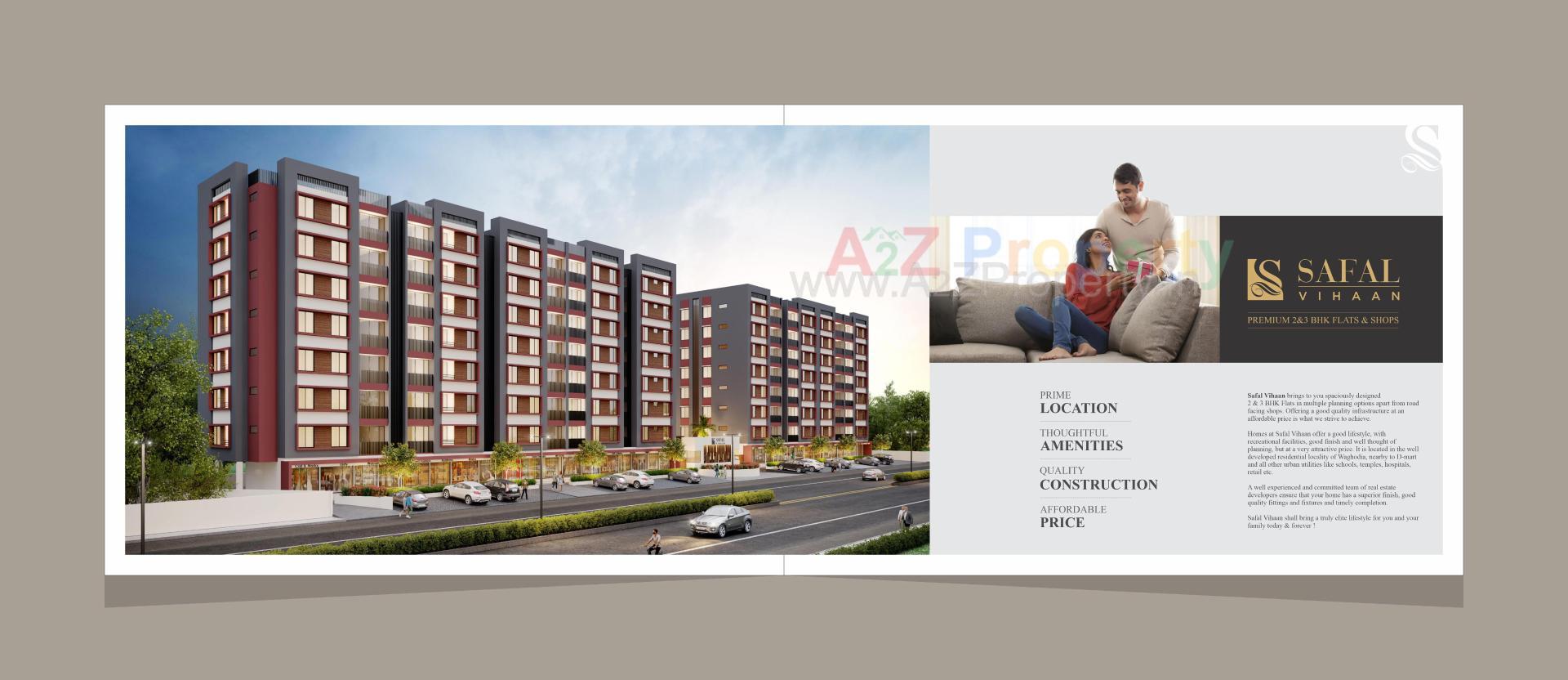 3D Elevation of real estate project Safal Vihaan located at Danteshwar, Vadodara, Gujarat