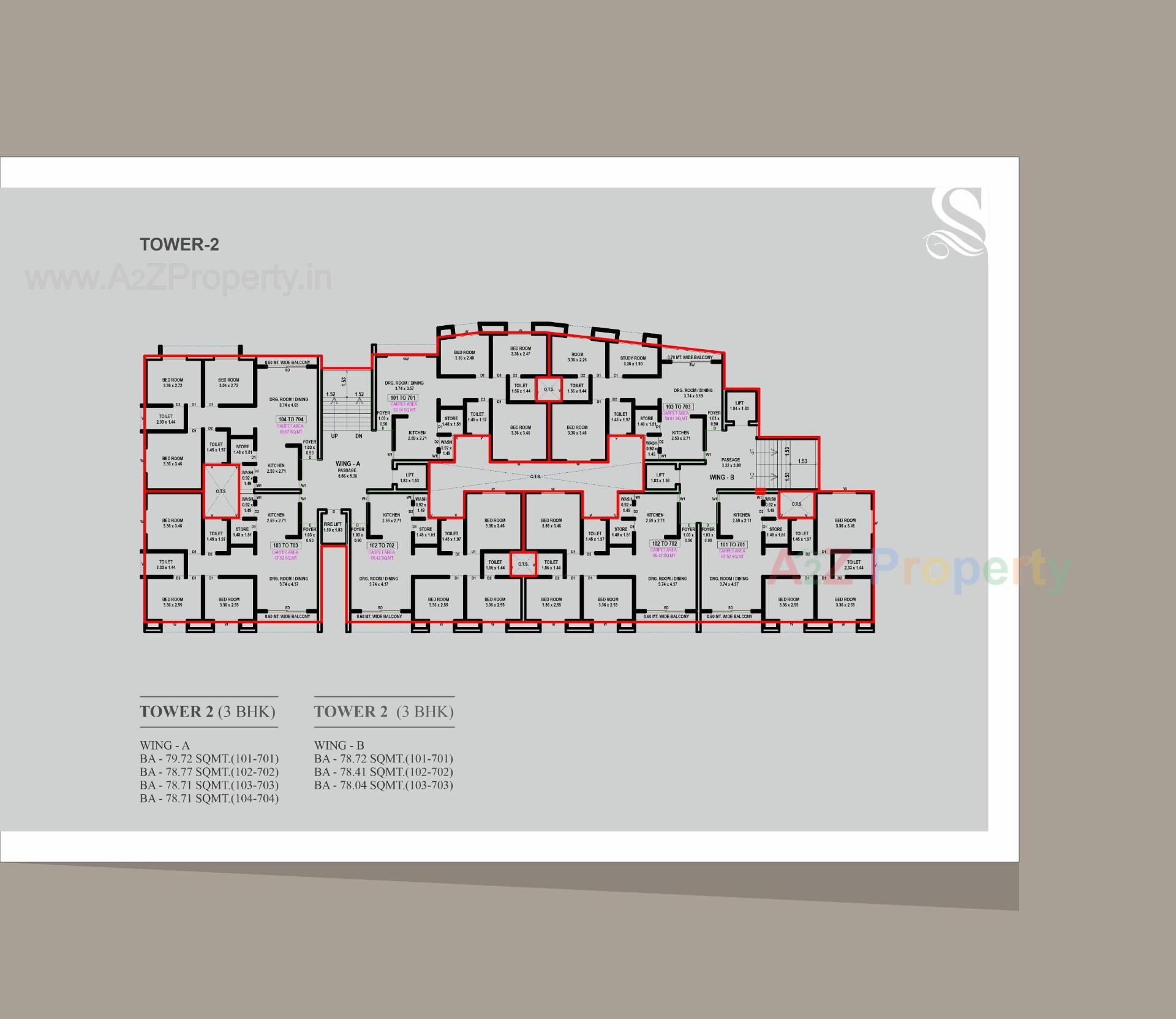 Layout of real estate project Safal Vihaan located at Danteshwar, Vadodara, Gujarat