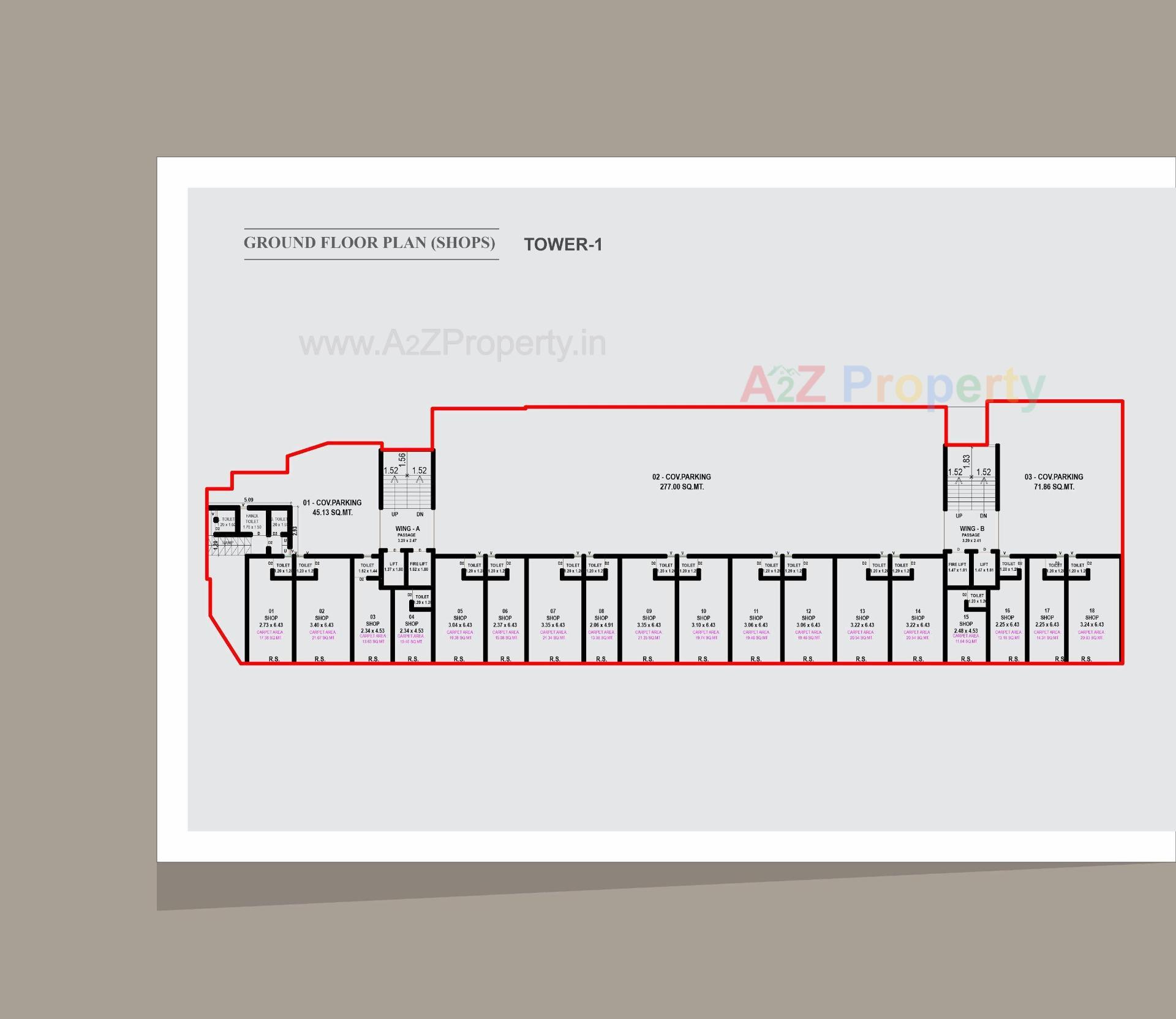 Layout of real estate project Safal Vihaan located at Danteshwar, Vadodara, Gujarat
