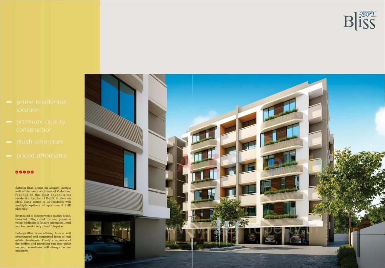 3D Elevation of real estate project Safalaya Bliss located at Kalali, Vadodara, Gujarat