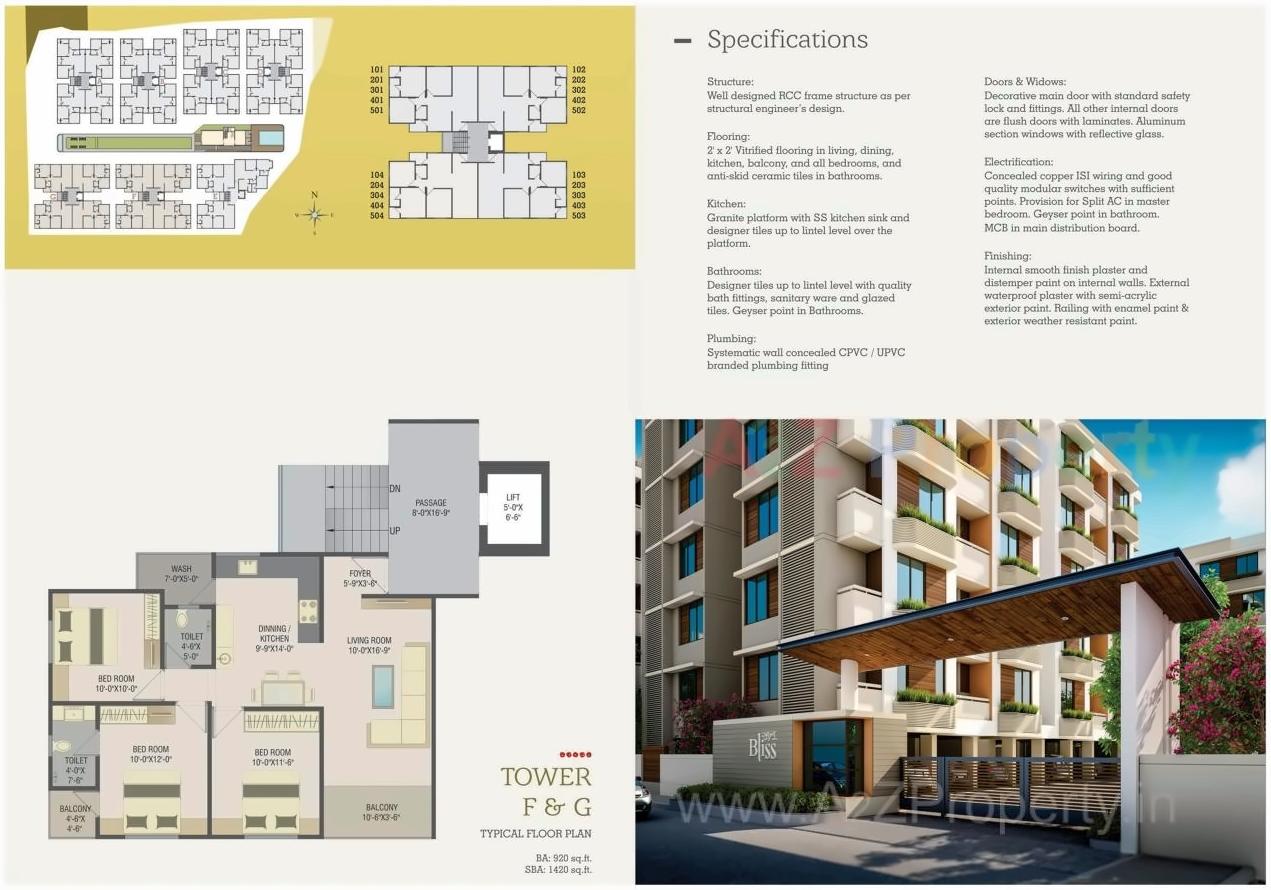 Layout of real estate project Safalaya Bliss located at Kalali, Vadodara, Gujarat