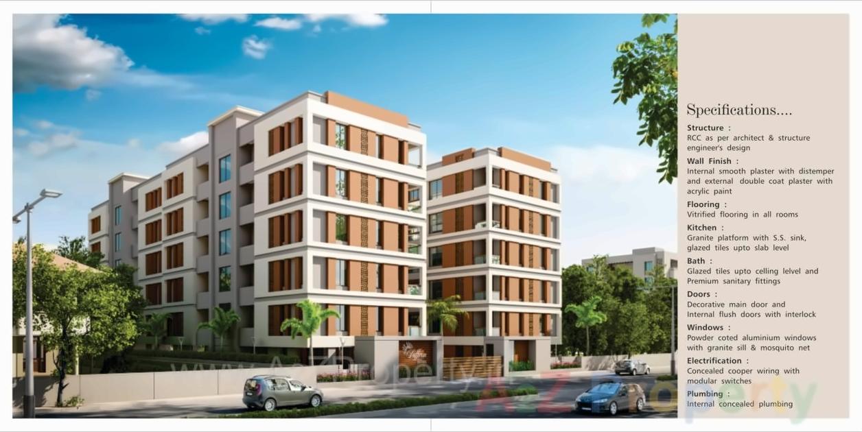 3D Elevation of real estate project Saffron Bliss (tower B   C) located at Chhani, Vadodara, Gujarat