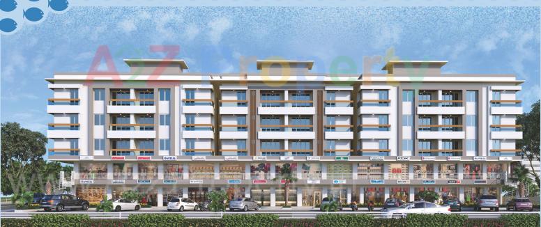 3D Elevation of real estate project Sahaj Florencia located at Jambuva, Vadodara, Gujarat