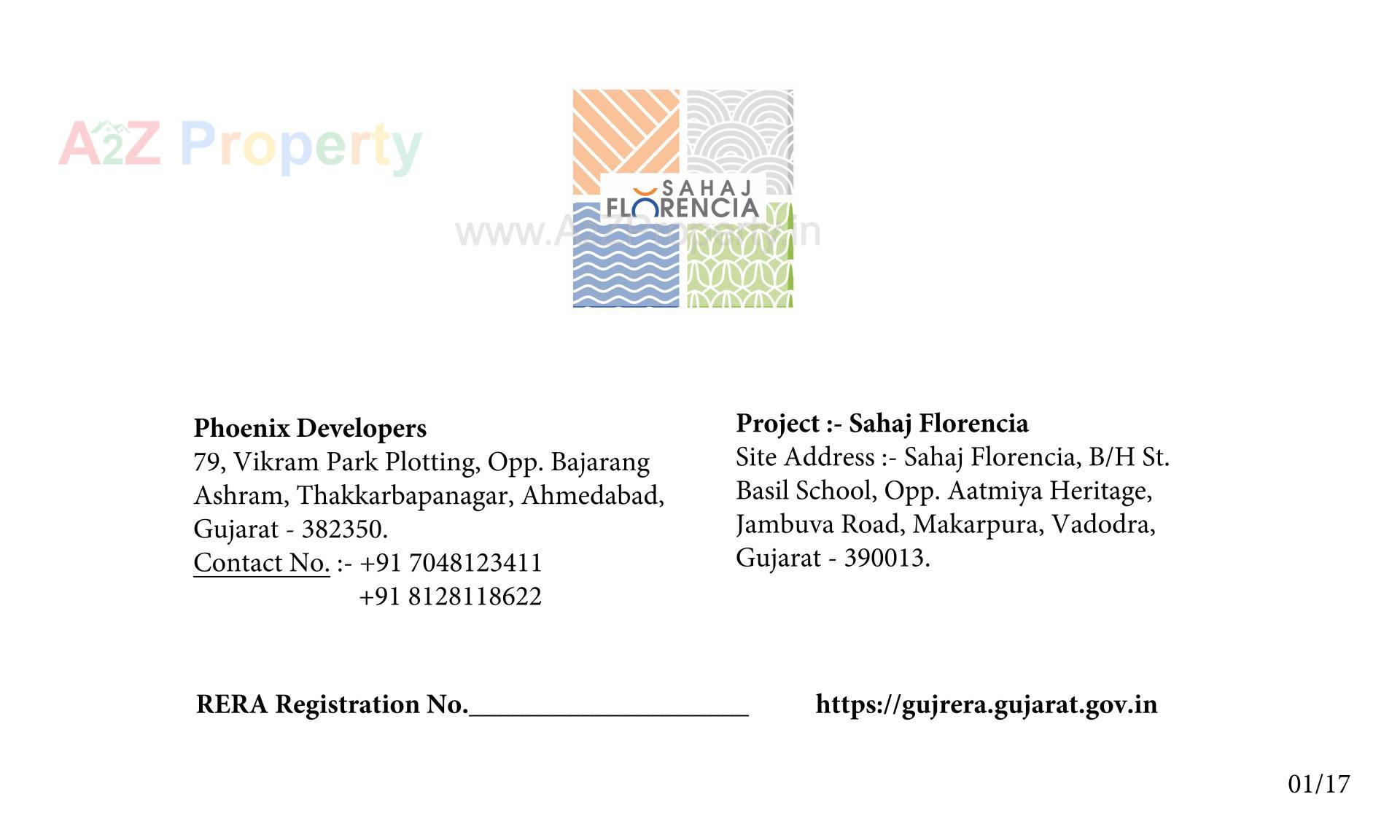  of real estate project Sahaj Florencia located at Jambuva, Vadodara, Gujarat