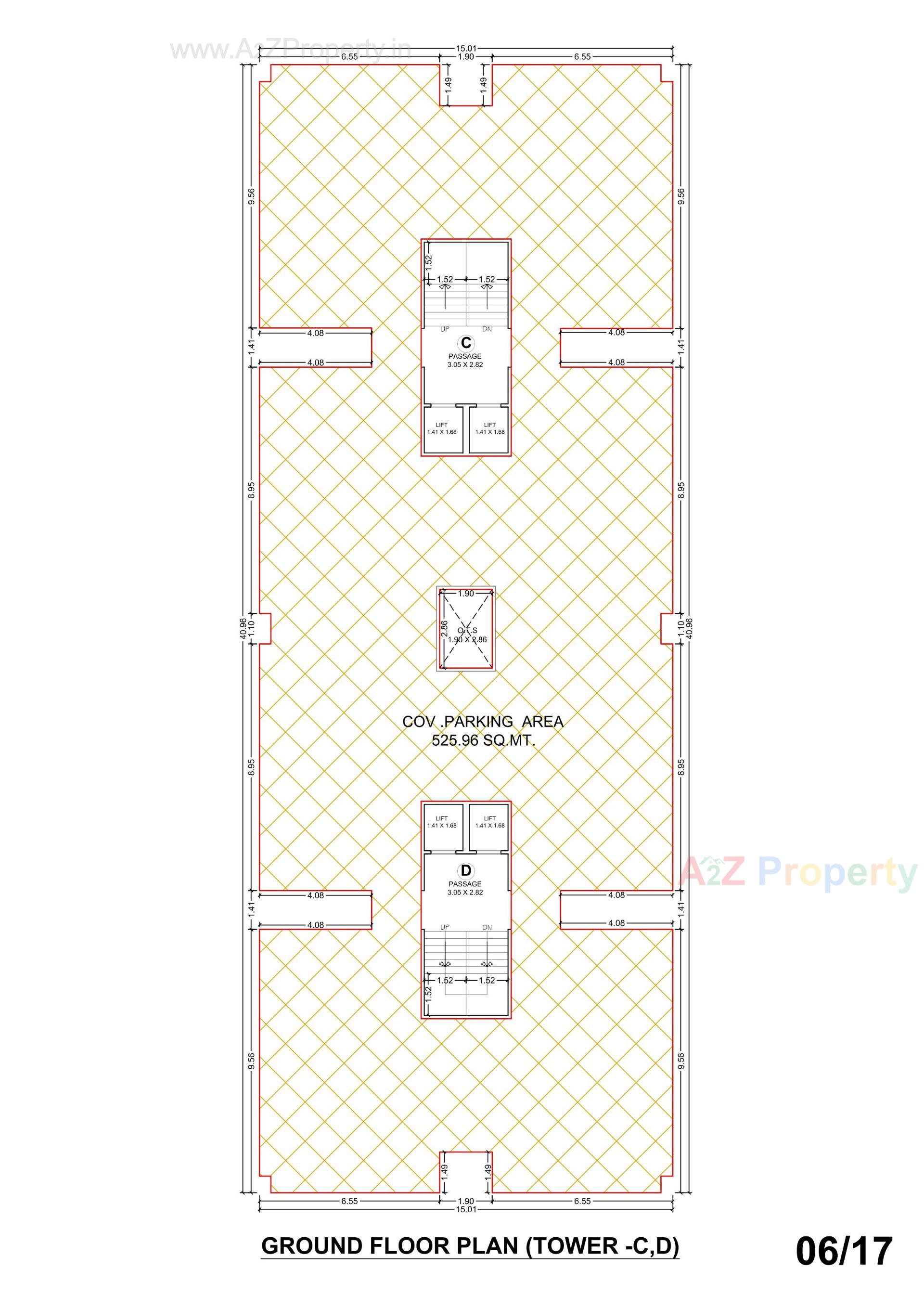 Layout of real estate project Sahaj Florencia located at Jambuva, Vadodara, Gujarat