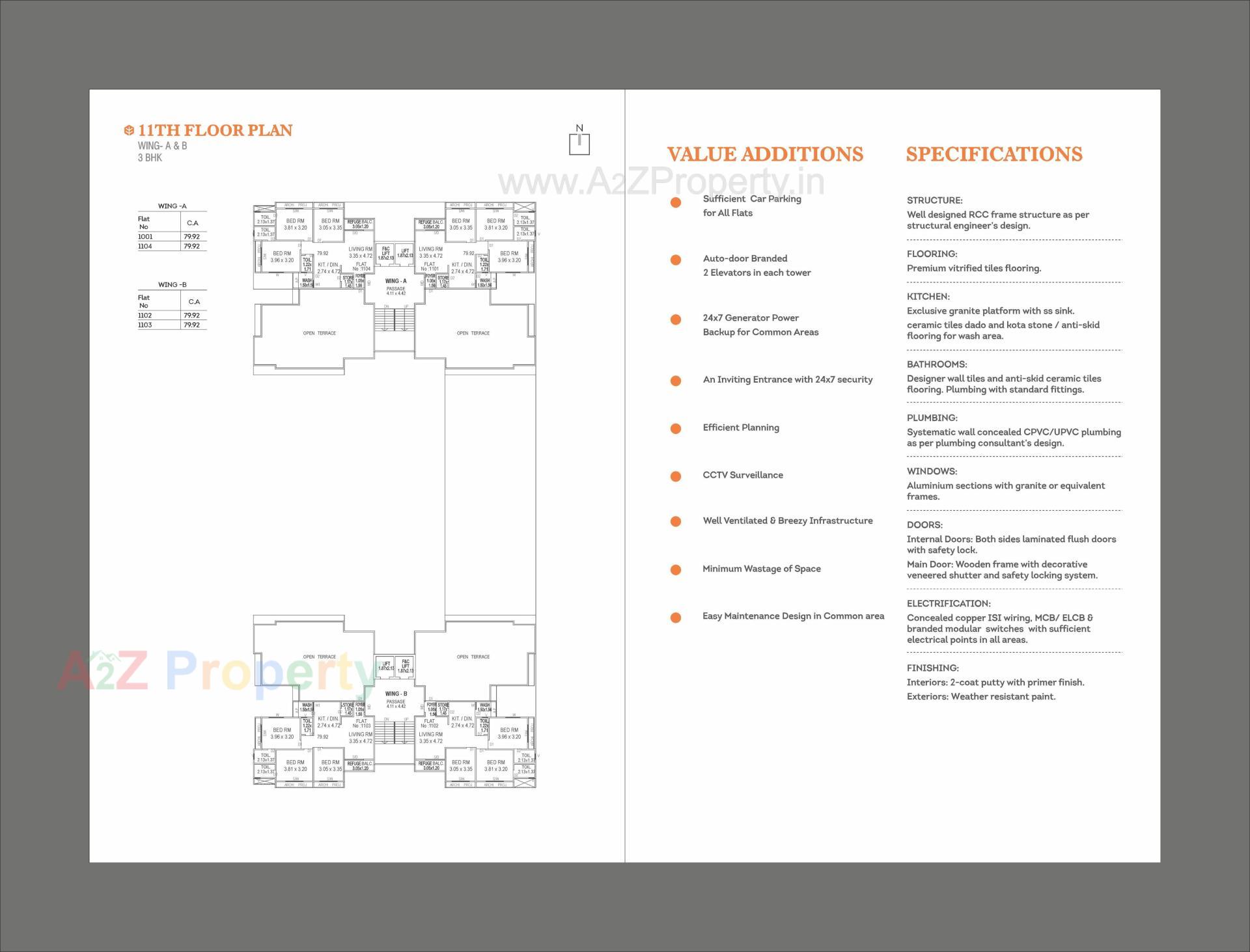  of real estate project Sahajanand Elegance located at Atladra, Vadodara, Gujarat