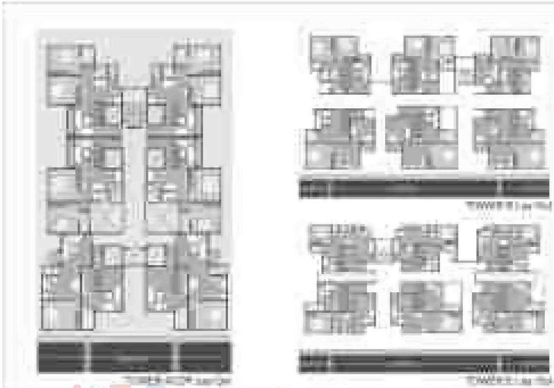 Layout of real estate project Sahajanand Landmark located at Sayajipura, Vadodara, Gujarat