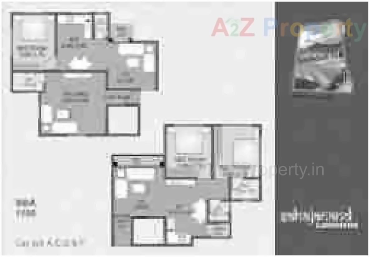 Layout of real estate project Sahajanand Landmark located at Sayajipura, Vadodara, Gujarat