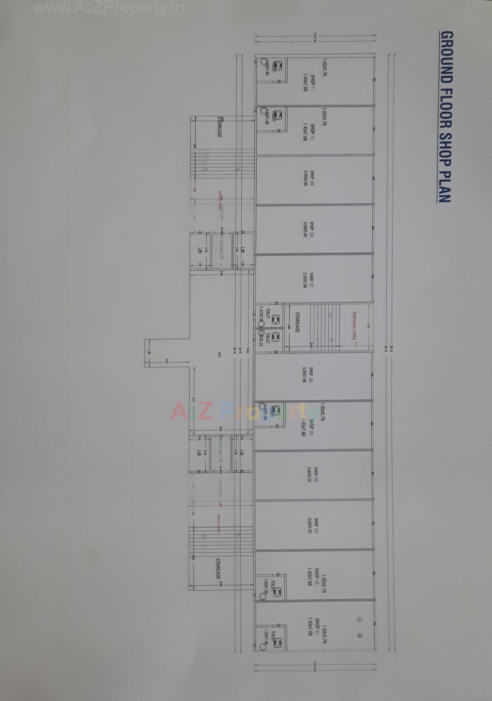 Layout of real estate project Sahitya Green located at Bapod, Vadodara, Gujarat