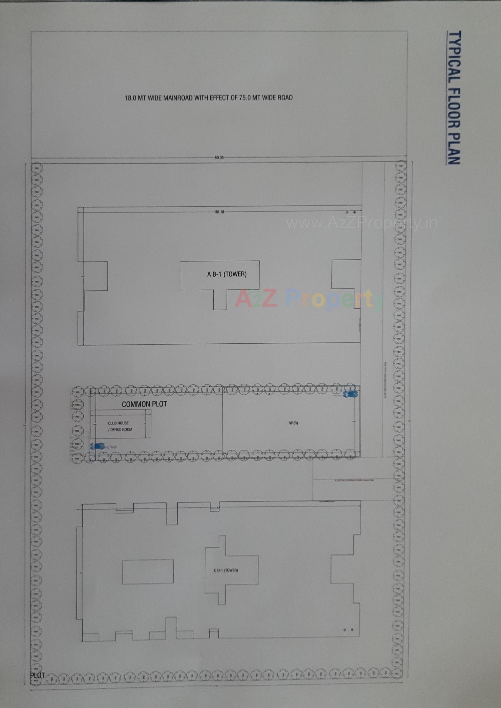 Layout of real estate project Sahitya Green located at Bapod, Vadodara, Gujarat