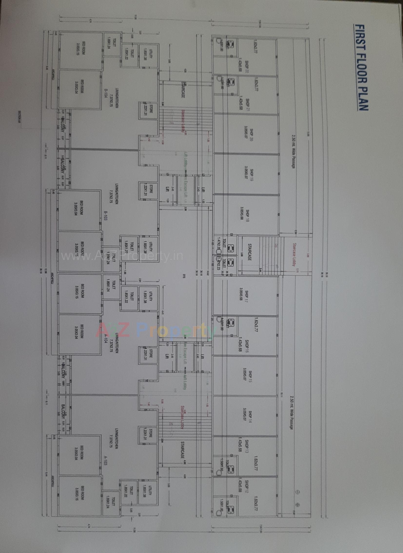 Layout of real estate project Sahitya Green located at Bapod, Vadodara, Gujarat