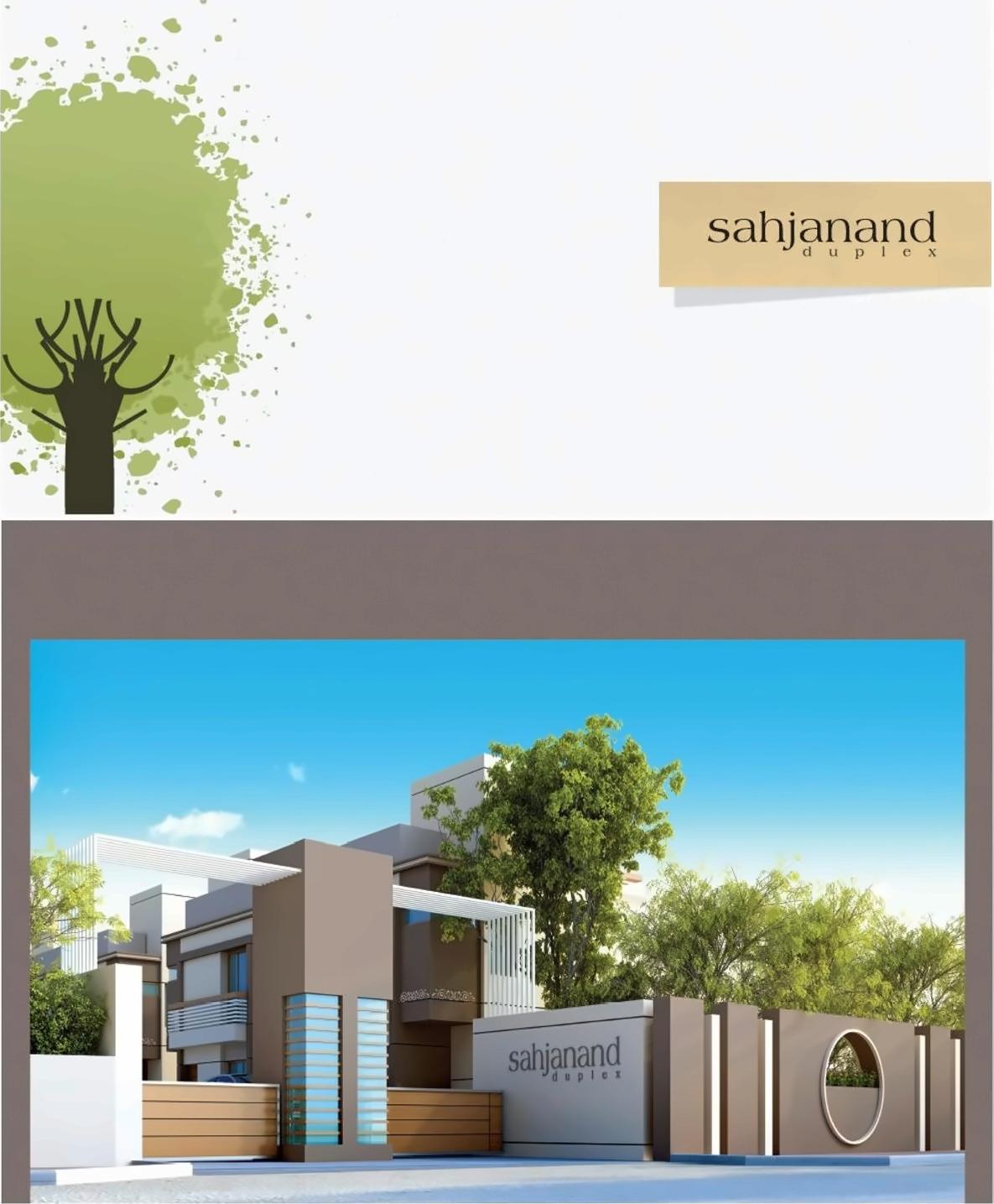 3D Elevation of real estate project Sahjanand Duplex located at Kalali, Vadodara, Gujarat