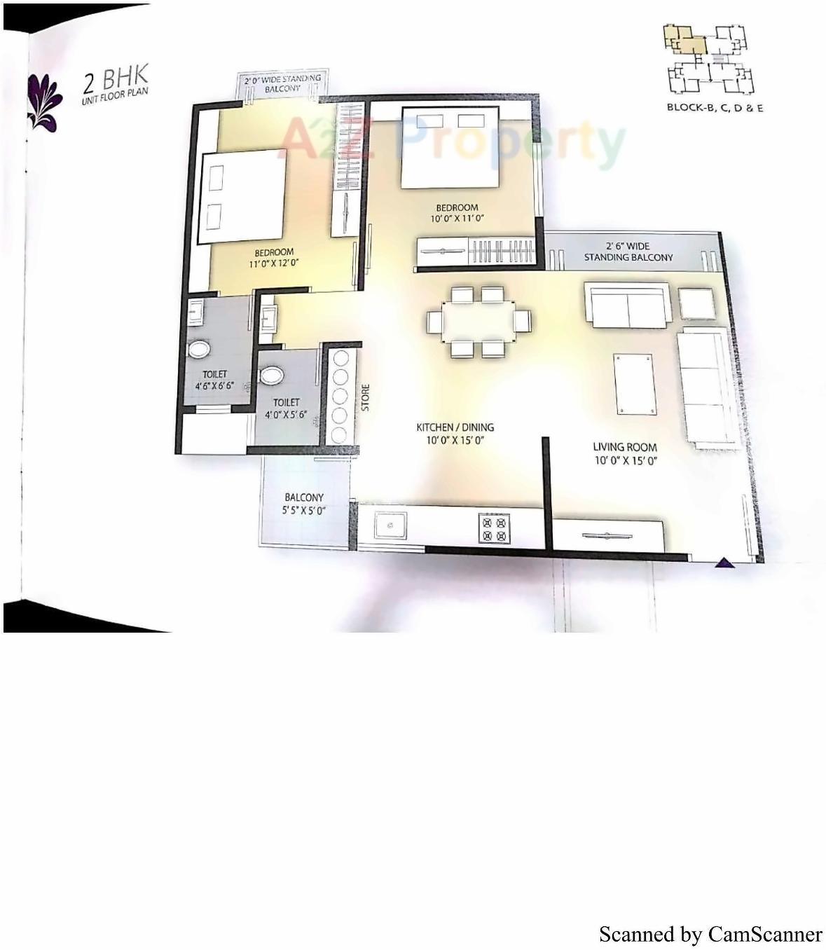 Layout of real estate project Sahjanand Iris located at Manjalpur, Vadodara, Gujarat