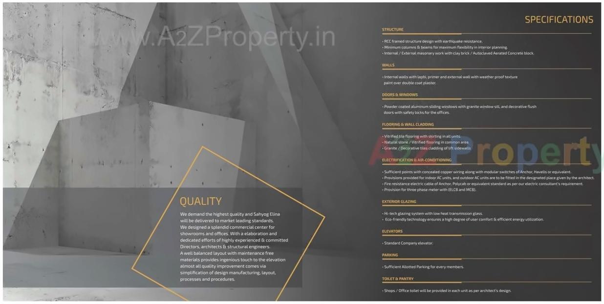  of real estate project Sahyog Elina located at Nagarwada, Vadodara, Gujarat