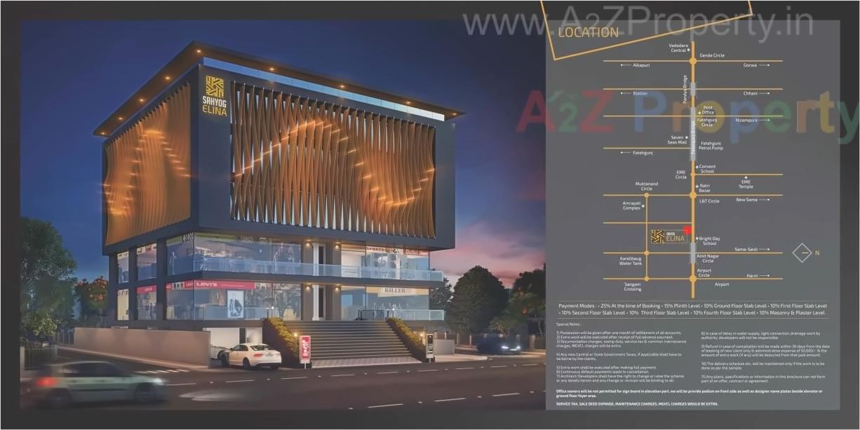 3D Elevation of real estate project Sahyog Elina located at Nagarwada, Vadodara, Gujarat
