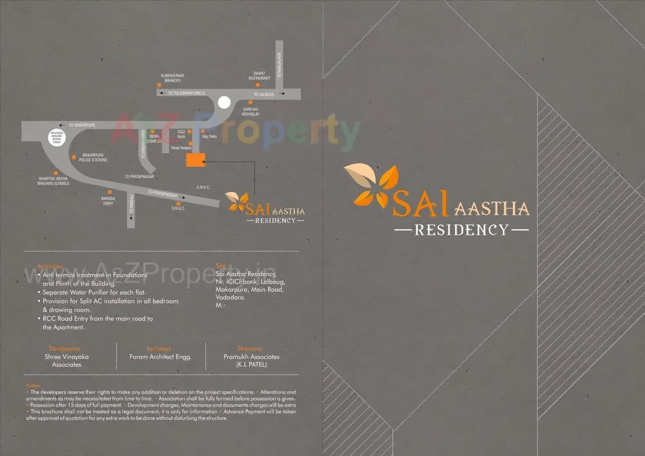  of real estate project Sai Aastha Residency located at Vadodara, Vadodara, Gujarat