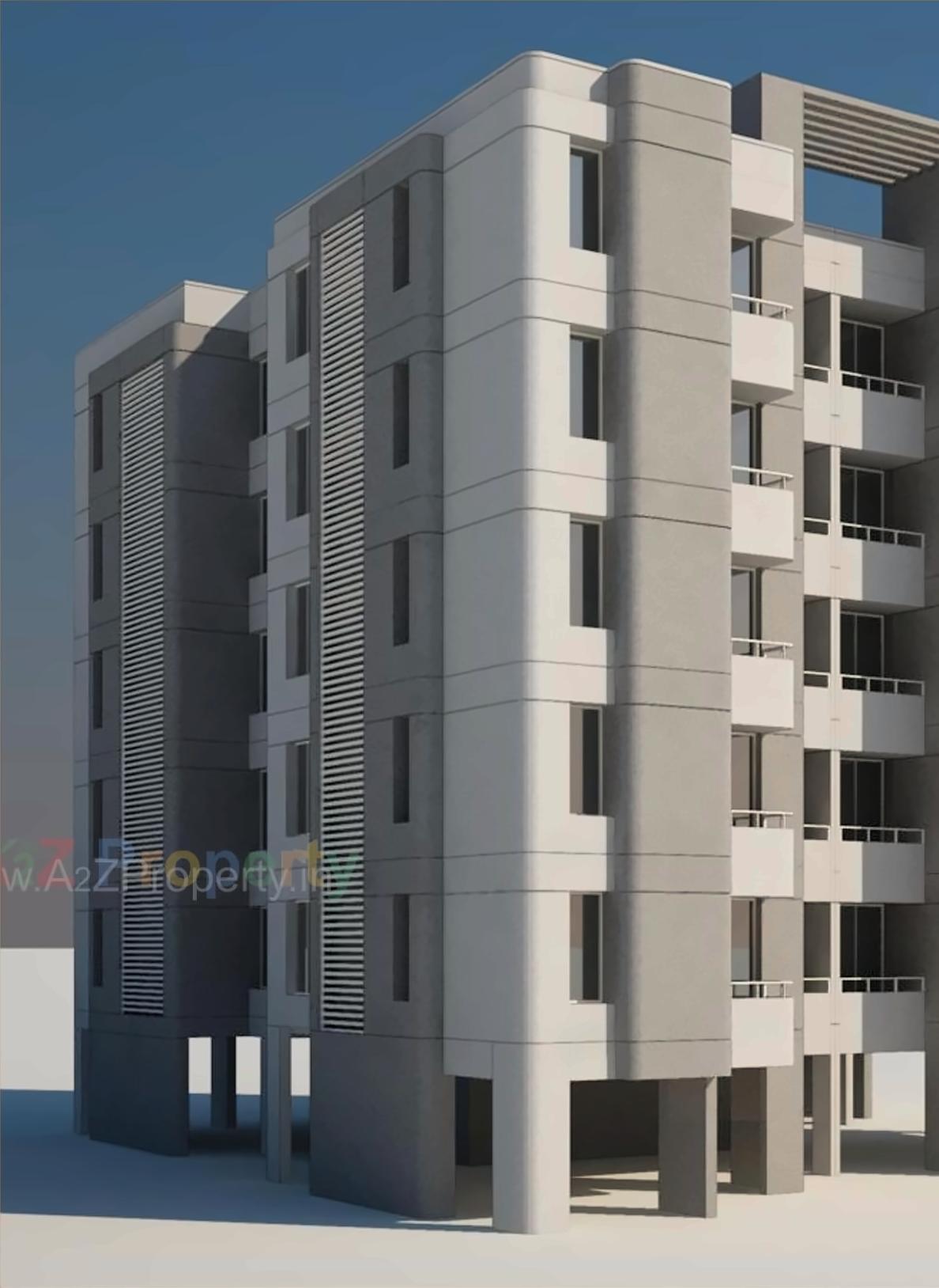 3D Elevation of real estate project Sai Aastha Residency located at Vadodara, Vadodara, Gujarat