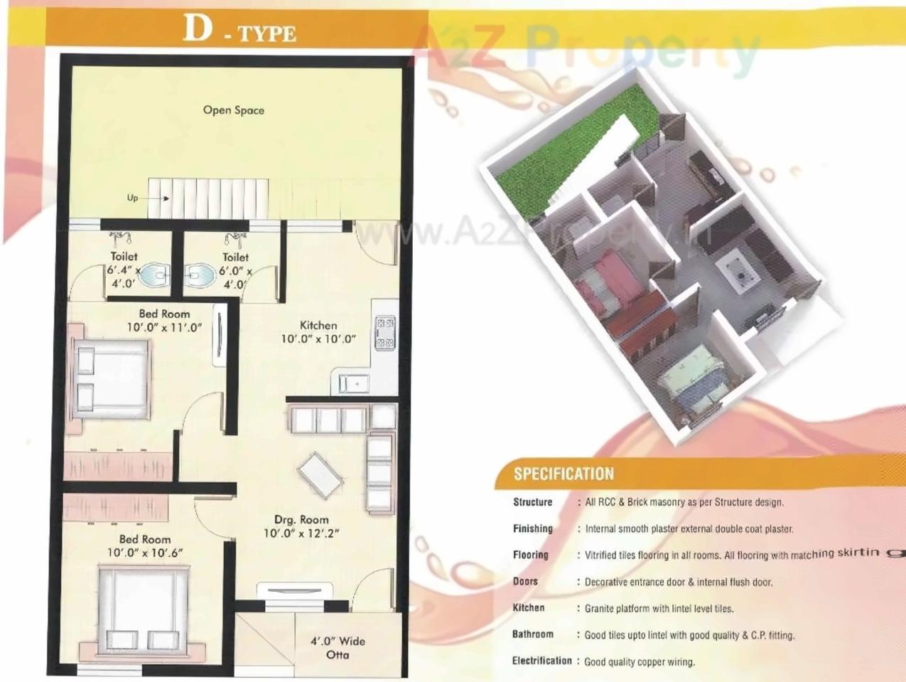 Layout of real estate project Sai Anant located at Makarpura, Vadodara, Gujarat