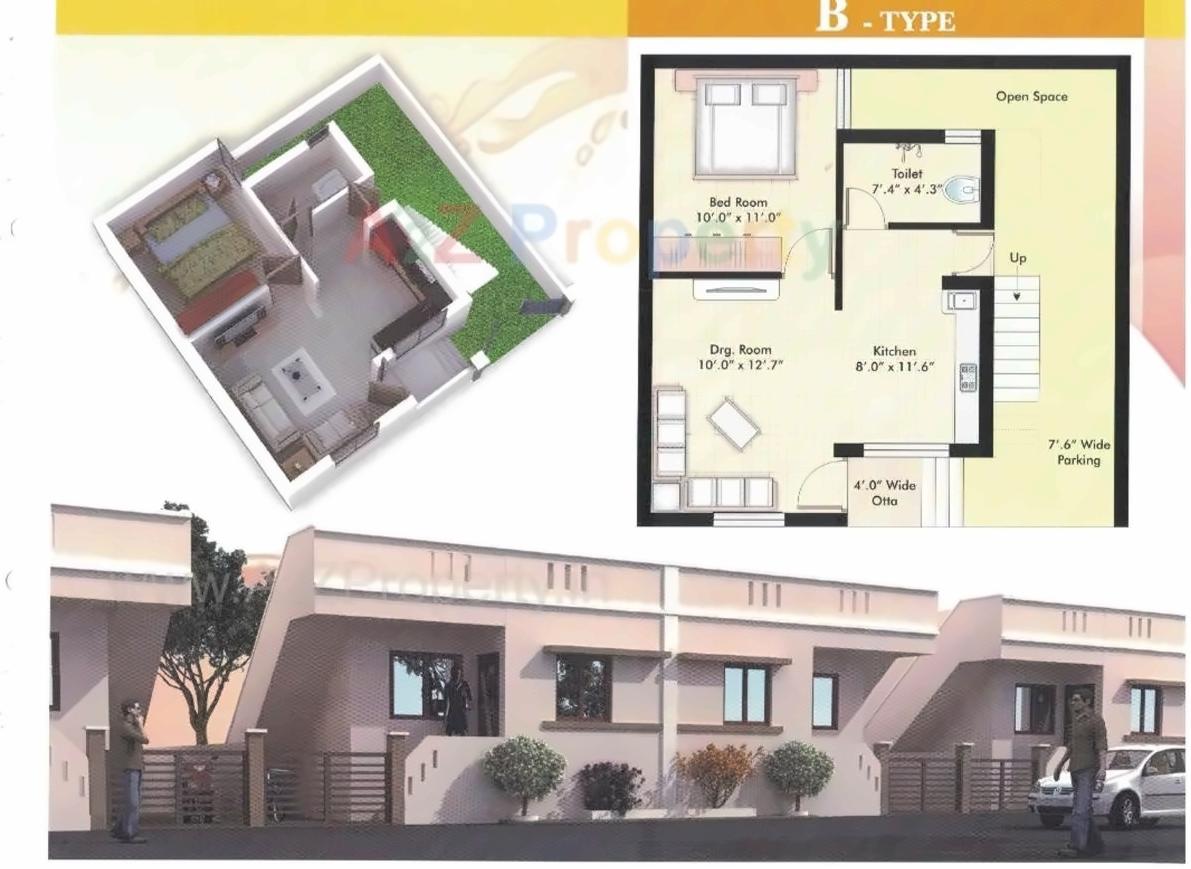 Layout of real estate project Sai Anant located at Makarpura, Vadodara, Gujarat