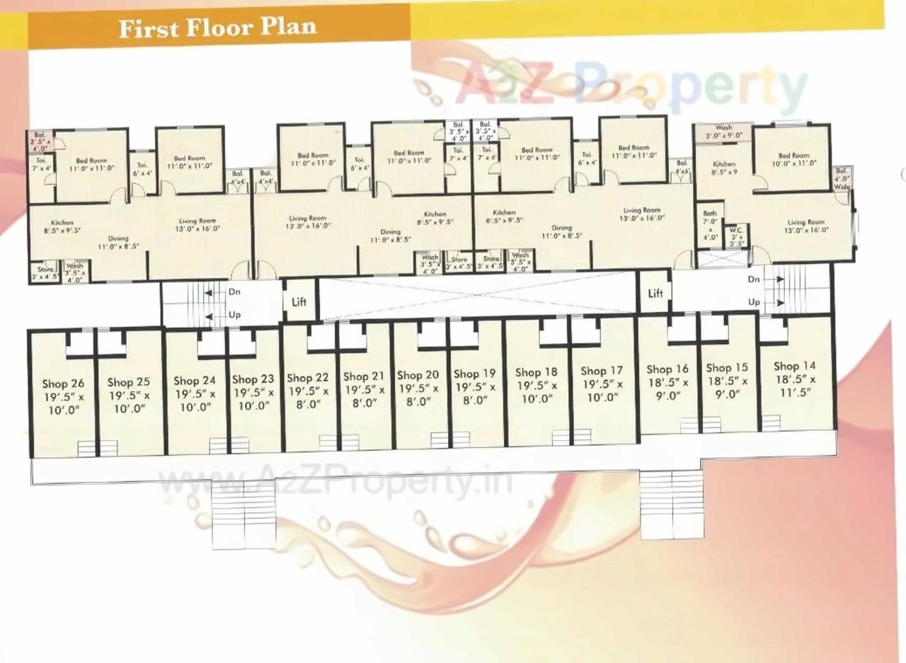 Layout of real estate project Sai Anant located at Makarpura, Vadodara, Gujarat