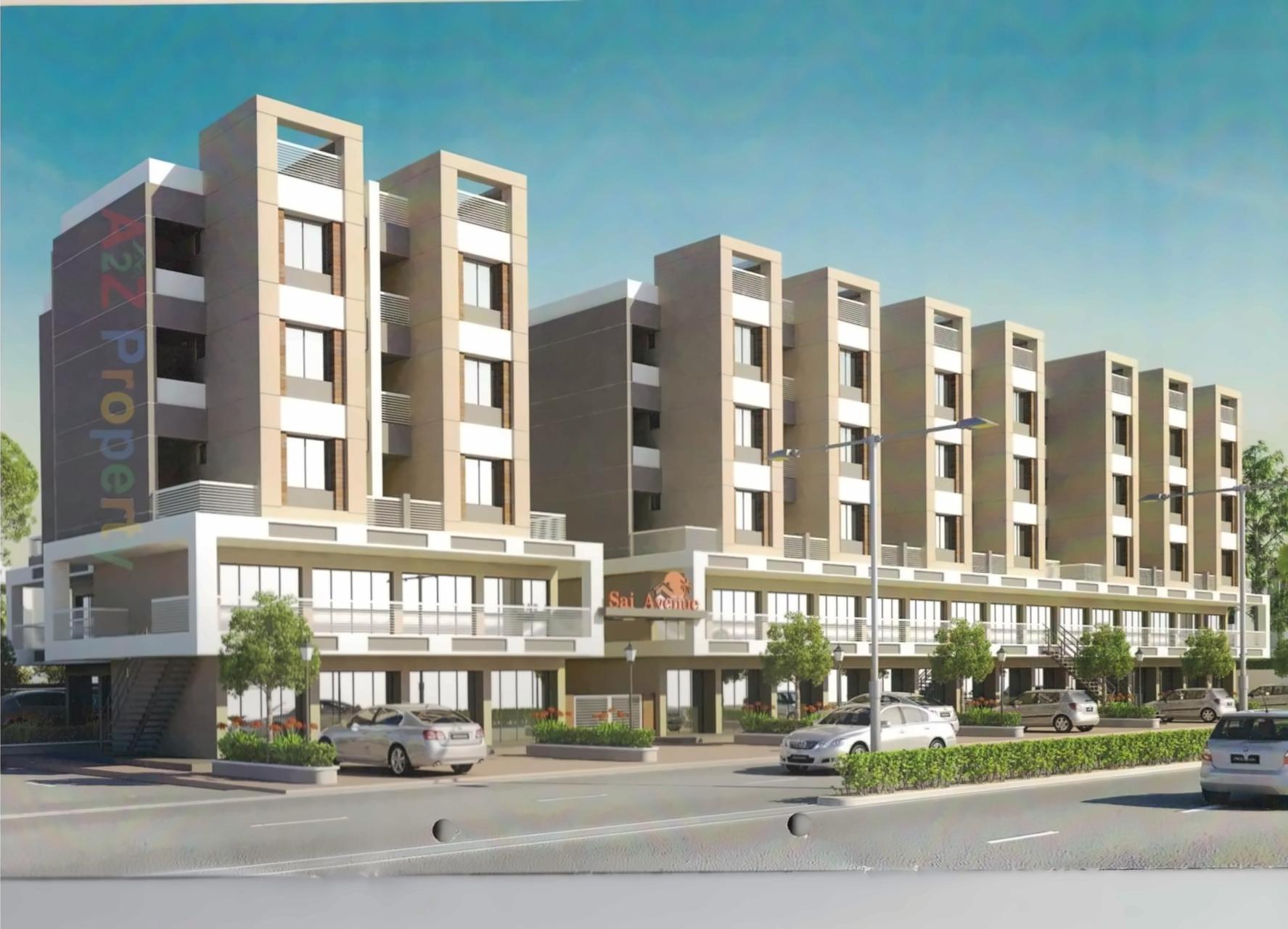 3D Elevation of real estate project Sai Avenue located at Koyli, Vadodara, Gujarat