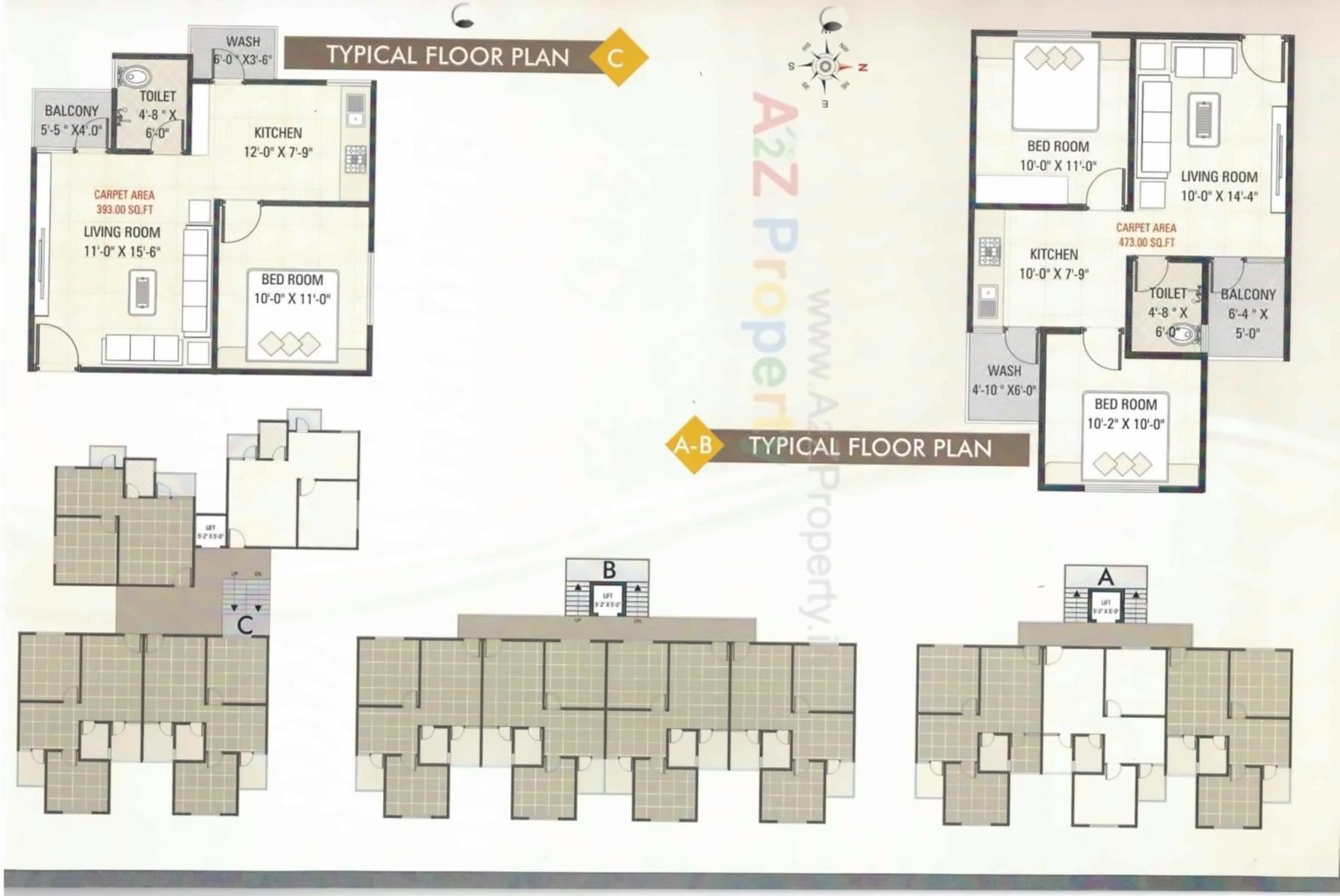 Layout of real estate project Sai Avenue located at Koyli, Vadodara, Gujarat