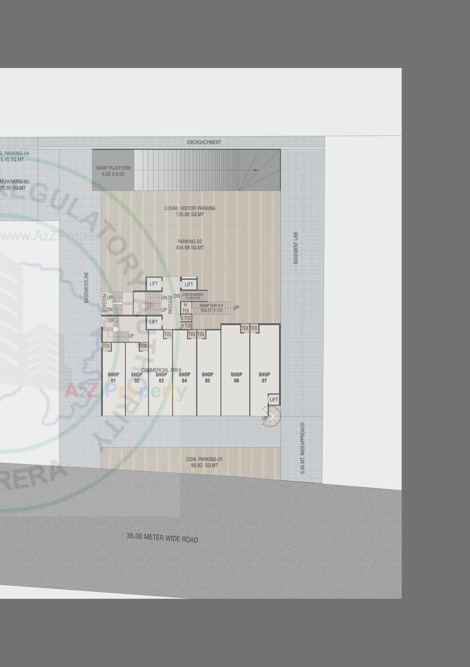Layout of real estate project Sai Darshan Heights located at Sawad, Vadodara, Gujarat