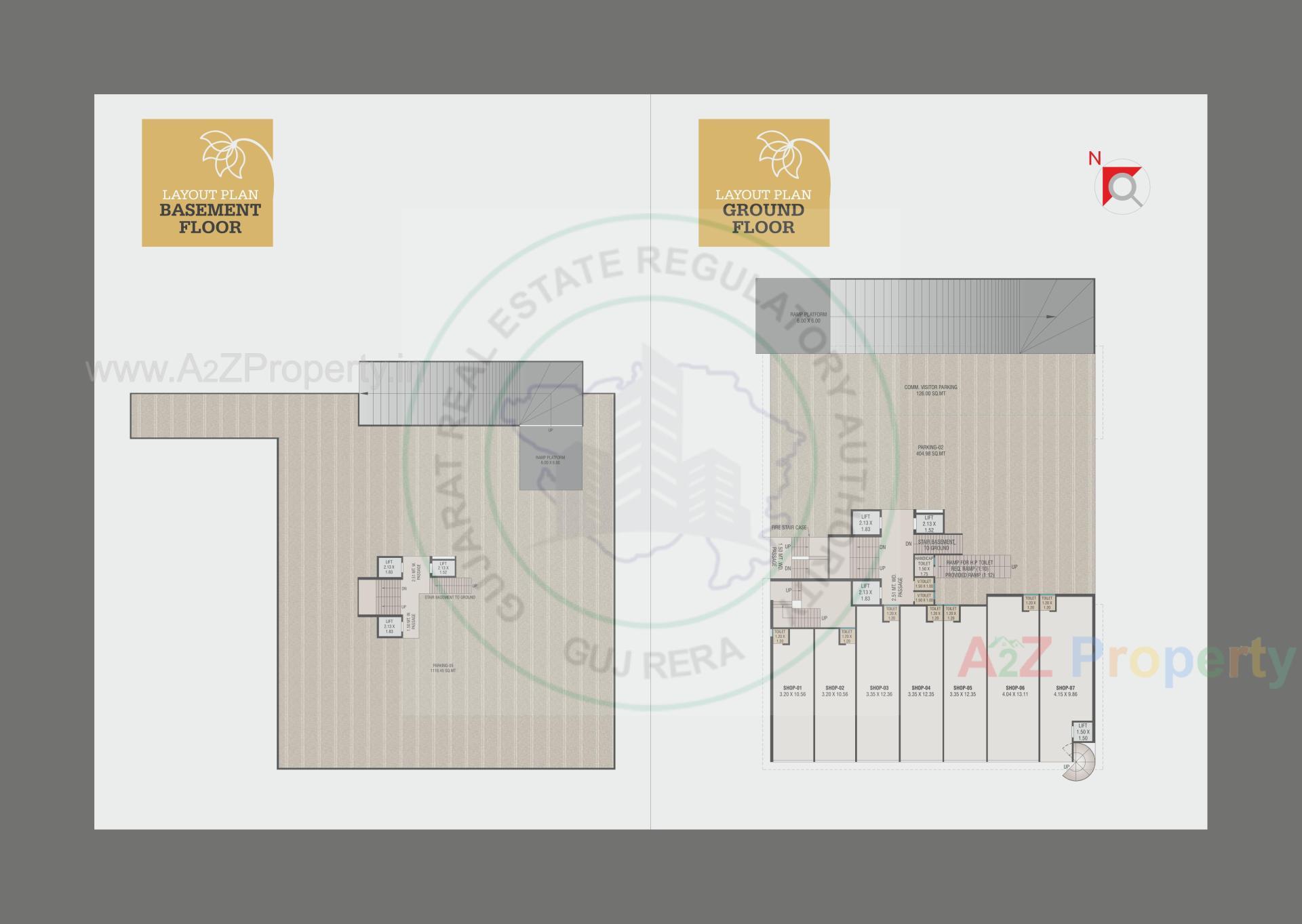 Layout of real estate project Sai Darshan Heights located at Sawad, Vadodara, Gujarat