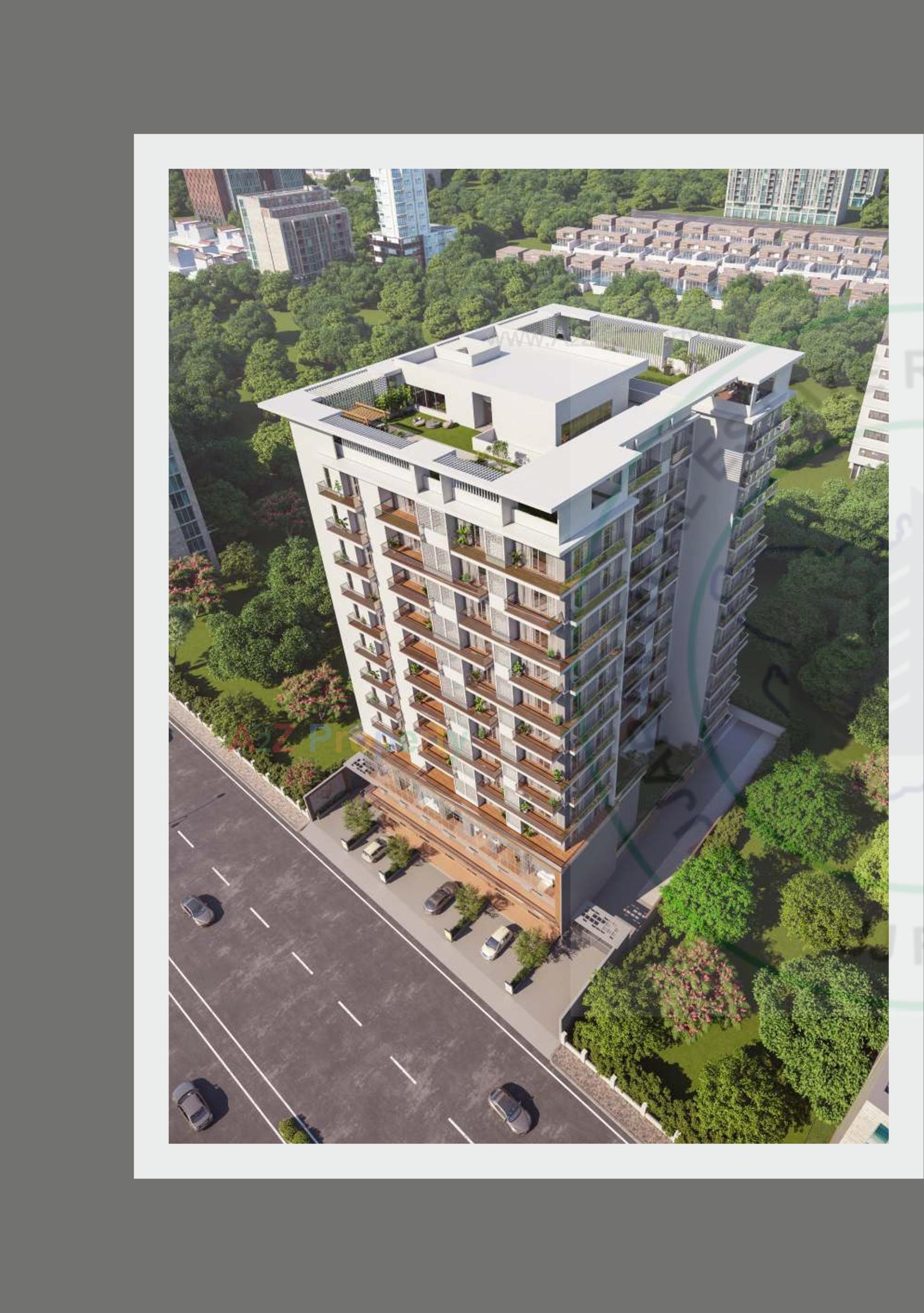 3D Elevation of real estate project Sai Darshan Heights located at Sawad, Vadodara, Gujarat