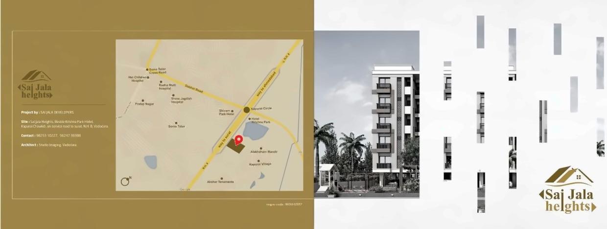  of real estate project Sai Jala Heights located at Kapurai, Vadodara, Gujarat