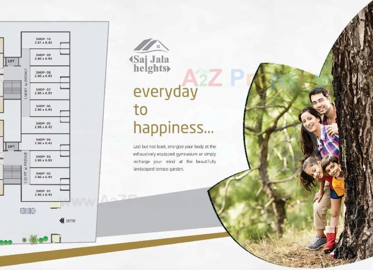 Layout of real estate project Sai Jala Heights located at Kapurai, Vadodara, Gujarat