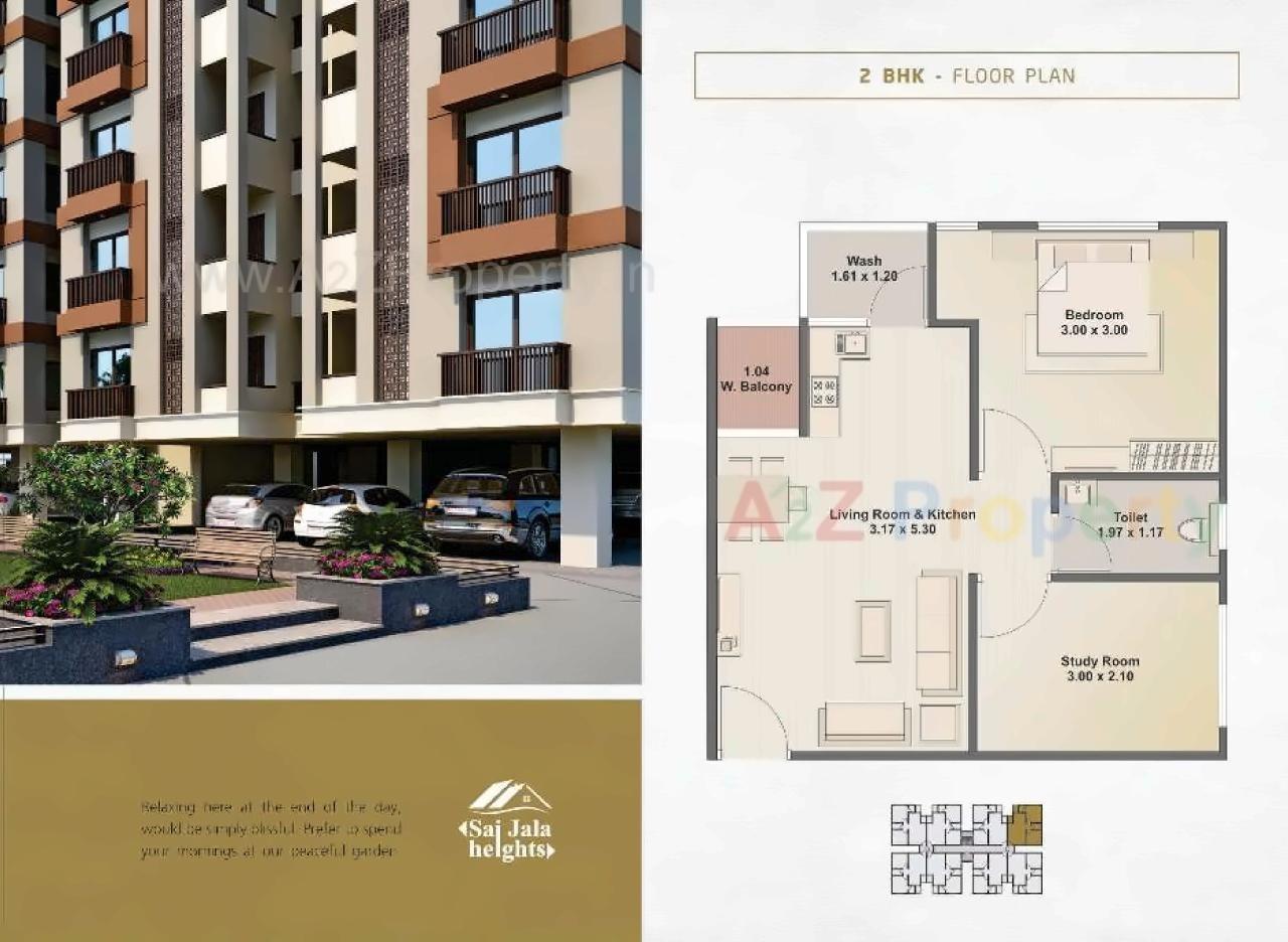 Layout of real estate project Sai Jala Heights located at Kapurai, Vadodara, Gujarat