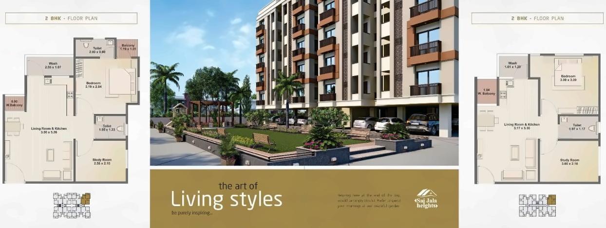 Layout of real estate project Sai Jala Heights located at Kapurai, Vadodara, Gujarat