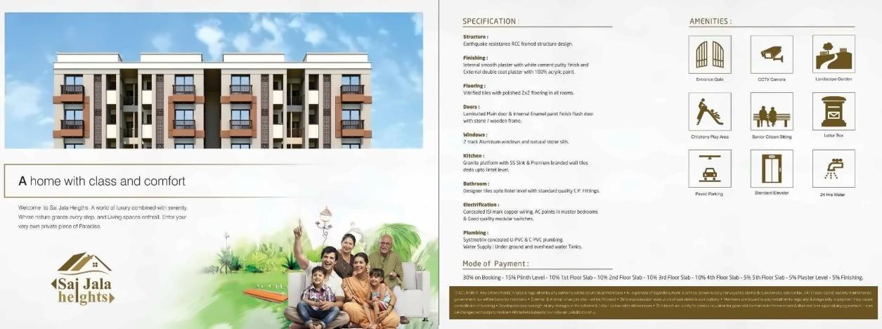  of real estate project Sai Jala Heights located at Kapurai, Vadodara, Gujarat
