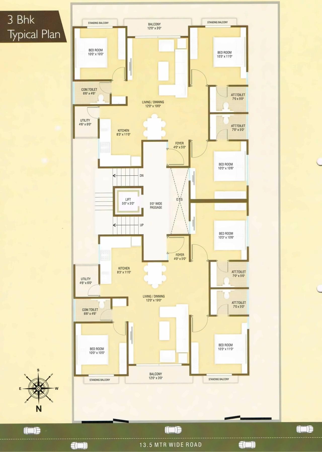 Layout of real estate project Sai Pancham located at Manjalpur, Vadodara, Gujarat