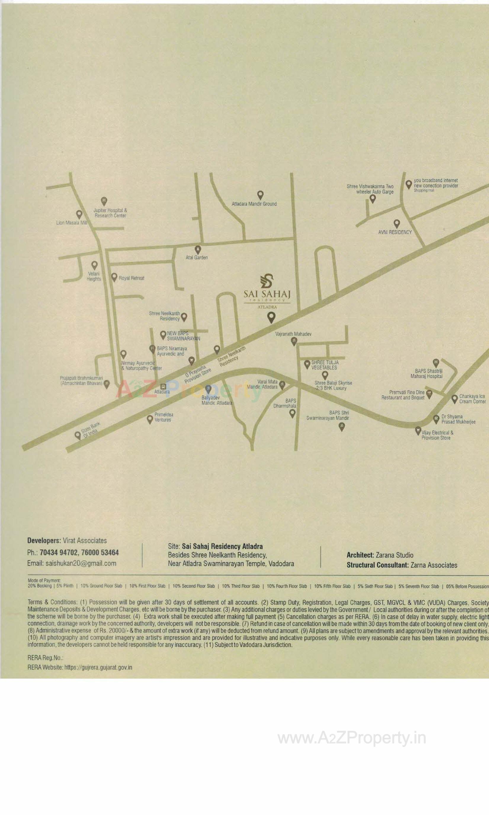  of real estate project Sai Sahaj Residency located at Atladra, Vadodara, Gujarat