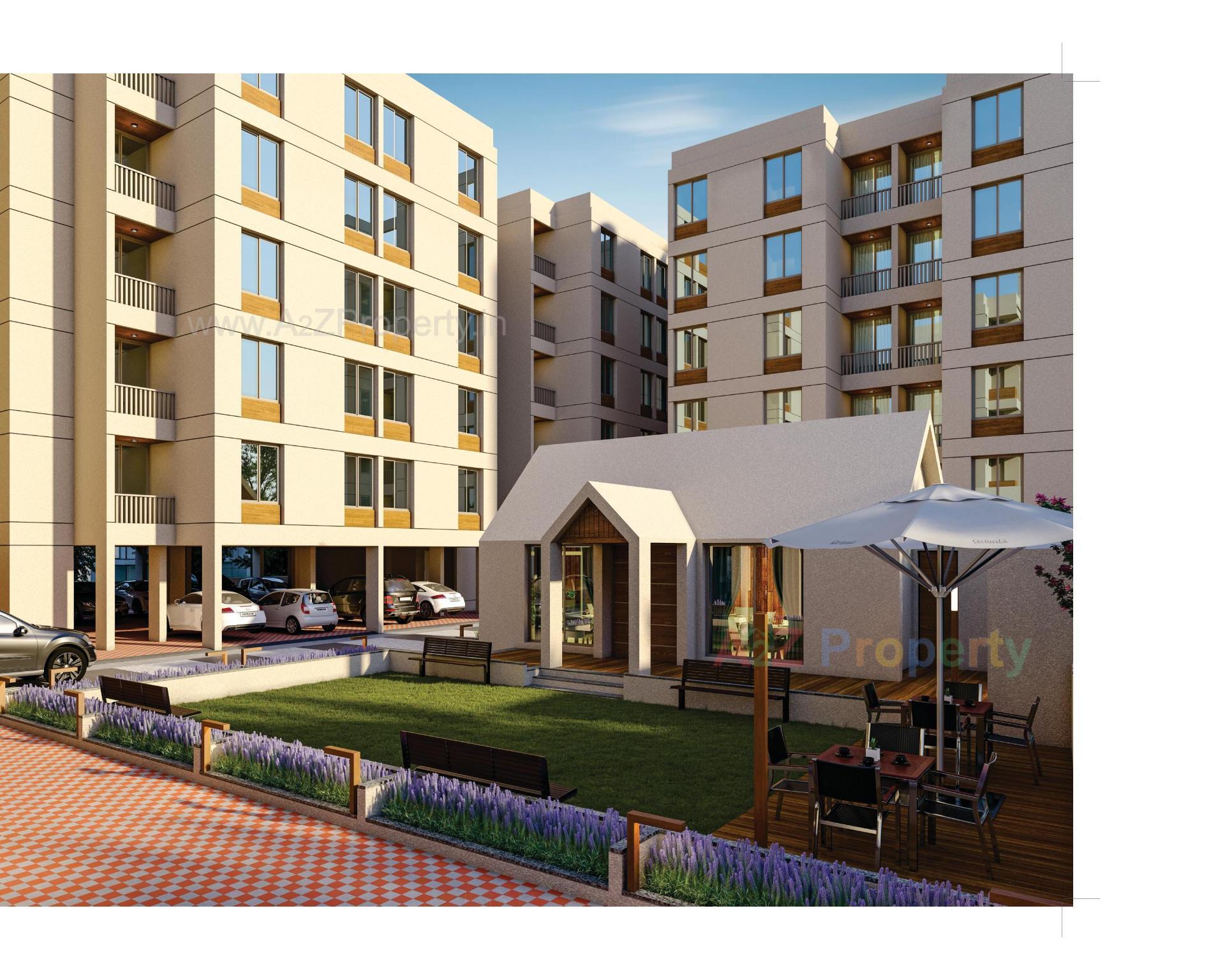 3D Elevation of real estate project Sai Samarth Residency located at Sayajipura, Vadodara, Gujarat