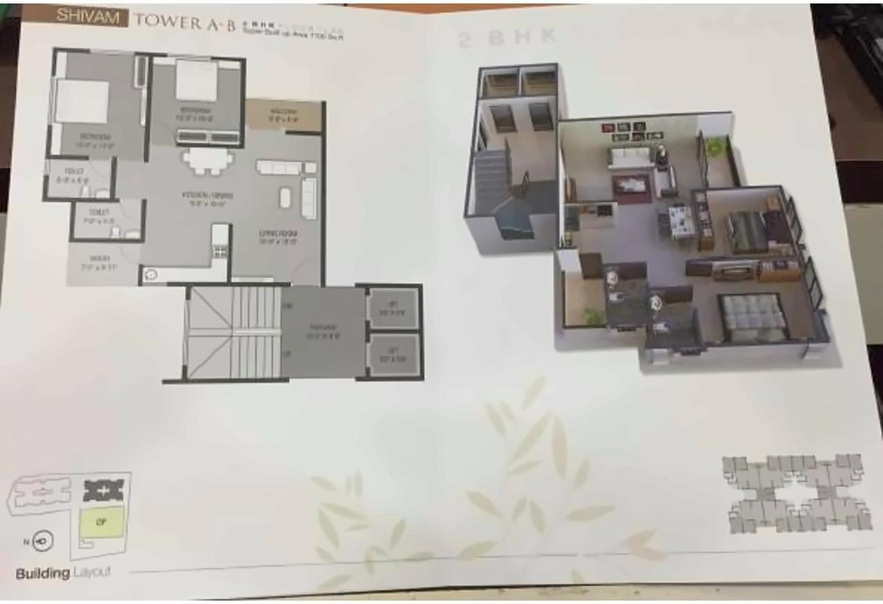 Layout of real estate project Sai Shukan located at Kasba, Vadodara, Gujarat