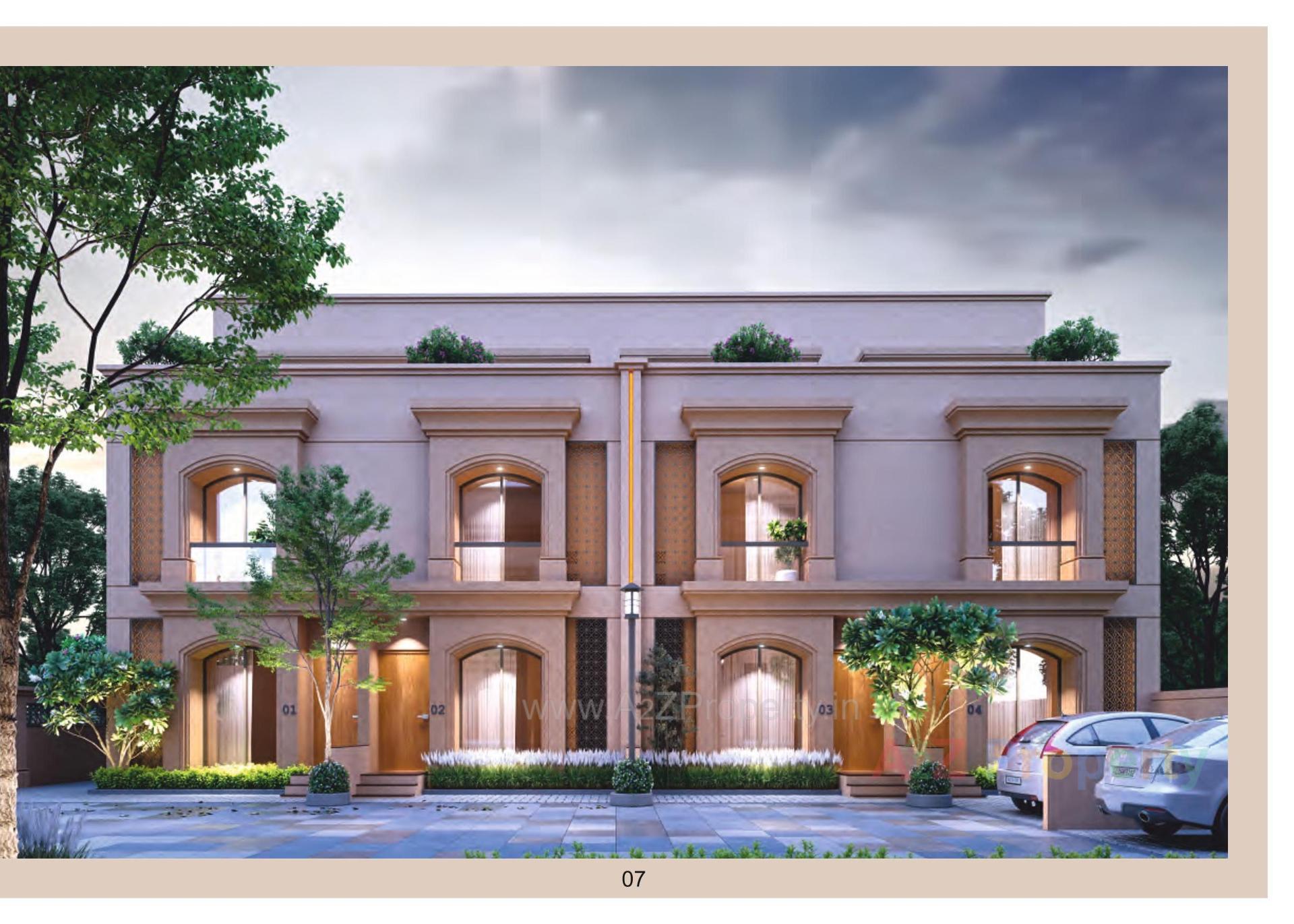 3D Elevation of real estate project Sai Solance located at Bhayli, Vadodara, Gujarat