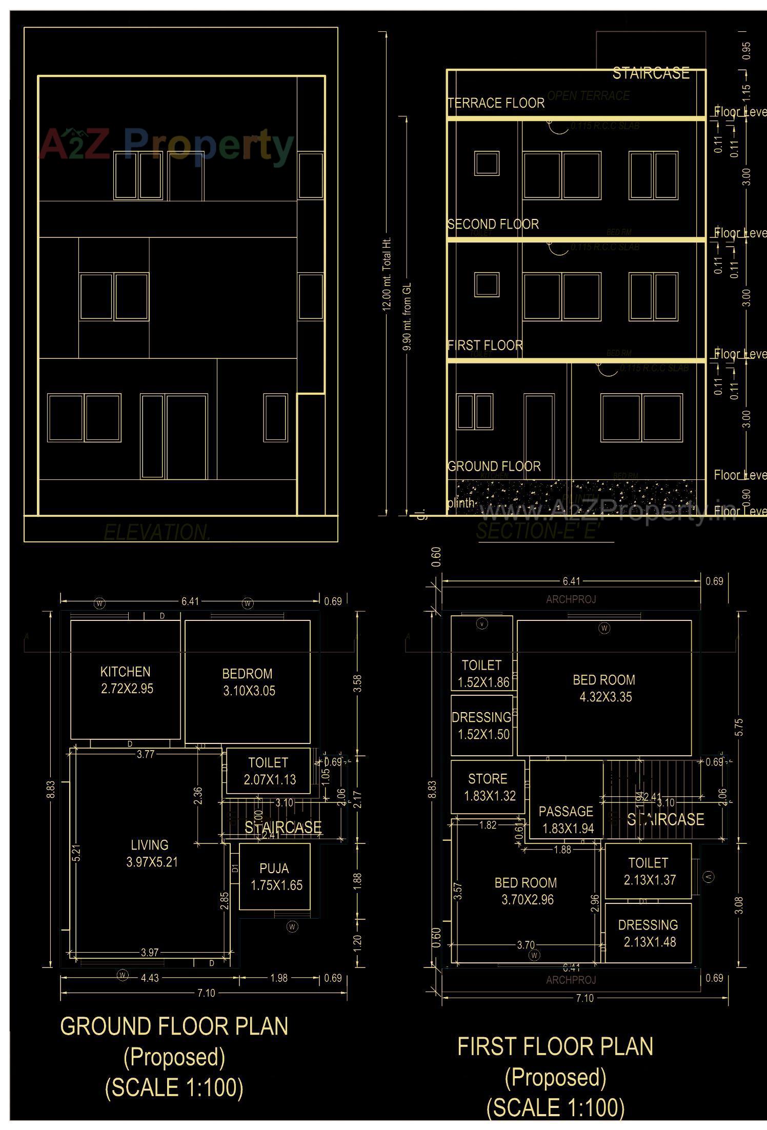 Layout of real estate project Sai Villa located at Vemali, Vadodara, Gujarat